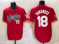 Los Angeles Dodgers x One Piece #18 Yoshinobu Yamamoto Red JEROMEN Vapor Premier Limited Stitched Jersey