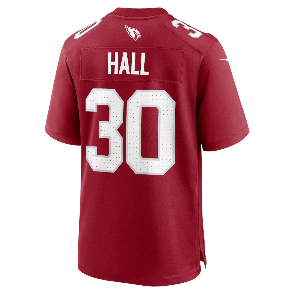 A.Cardinals #30 Darren Hall Cardinal JEROMEN Team Game Jersey