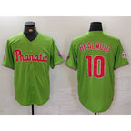 Philadelphia Phillies #10 JT Realmuto Green JEROMEN With Patch Stitched Cool Base Jersey