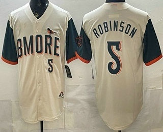 Baltimore Orioles #5 Brooks Robinson Cream JEROMEN 2026 City Connect Stadium Jersey