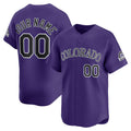 Custom Colorado Rockies Purple JEROMEN Alternate Limited Jersey