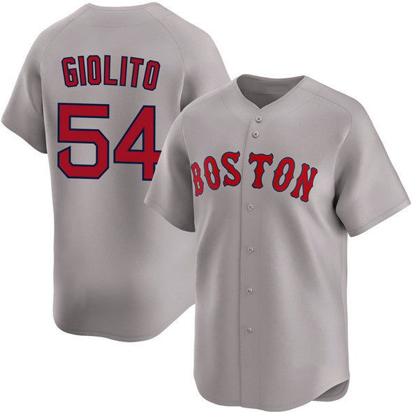 Boston Red Sox #54 Lucas Giolito Gray JEROMEN 2024 Away Limited Stitched Jersey