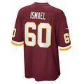 W.Football Team #60 Keith Ismael Burgundy JEROMEN Game Player Jersey