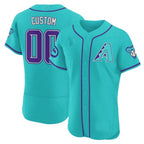 Custom Arizona Diamondbacks 2024 Teal Purple Jersey ¨C Teal 3 JEROMEN