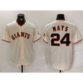 San Francisco Giants #24 Willie Mays Cream JEROMEN 2024 Home Limited Stitched Jersey