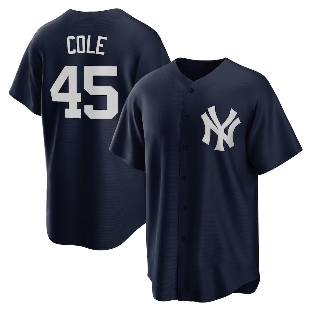 New York Yankees #45 Gerrit Cole Navy JEROMEN Alternate Replica Player Name Jersey