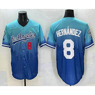 Los Angeles Dodgers #8 Enrique Hernandez Blue JEROMEN 2025 City Connect Limited Stitched Jersey
