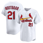 St. Louis Cardinals #21 Lars Nootbaar White JEROMEN Home Limited Player Jersey