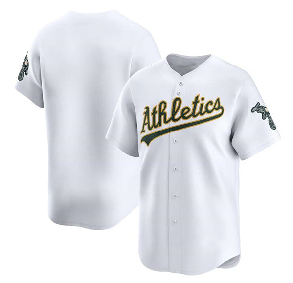 Oakland Athletics Blank White JEROMEN Home Limited Stitched Jersey