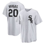 Chicago White Sox #20 Miguel Vargas White JEROMEN Home Replica Jersey