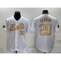 New York Mets #20 Pete Alonso Number White JEROMEN 2022 All Star Stitched Cool Base Jersey