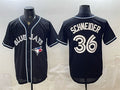 Toronto Blue Jays #36 Davis Schneider 2026 Fashion Replica Black JEROMEN Out Stitched Jersey