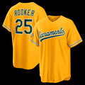 Oakland Athletics #25 Brent Rooker Gold JEROMEN Alternate Stadium Jersey