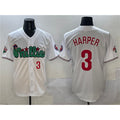 Philadelphia Phillies #3 Bryce Harper White JEROMEN Phanatic Limited Stitched Jersey