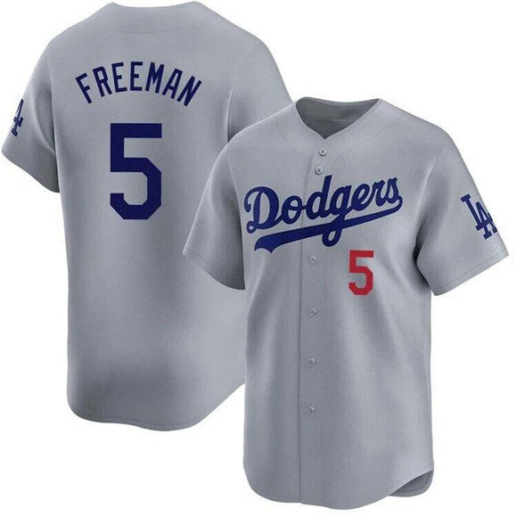 Los Angeles Dodgers #5 Freddie Freeman Gray JEROMEN 2025 Limited Stitched Jersey