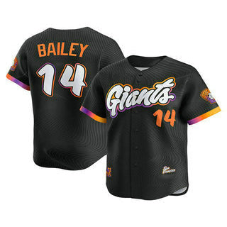 San Francisco Giants #14 Patrick Bailey Black JEROMEN 2025 City Connect Limited Stitched Jersey