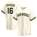 Milwaukee Brewers #16 Blake Perkins Cream JEROMEN Home Replica Jersey