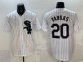 Chicago White Sox #20 Miguel Vargas White JEROMEN Home Stitched Jersey