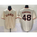 San Francisco Giants #48 Pablo Sandoval Cream JEROMEN 2024 Home Limited Stitched Jersey