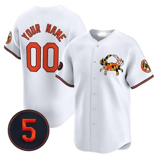 Custom Baltimore Orioles Robinson Patch Vapor Premier Limited Jersey V3 ¨C White JEROMEN