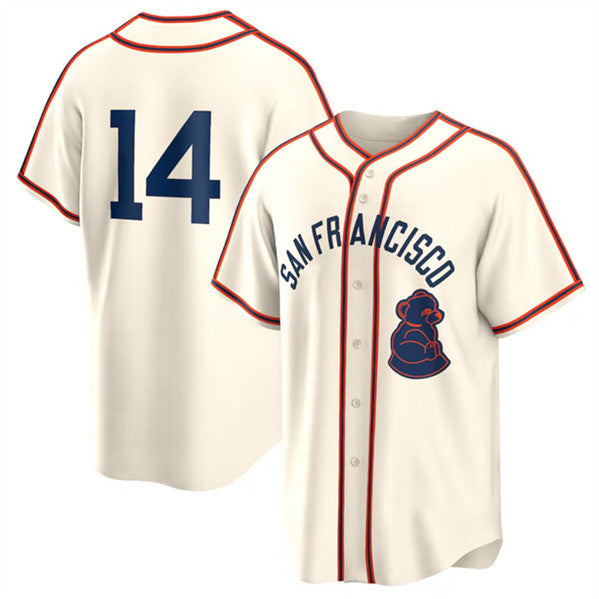 San Francisco Giants #14 Patrick Bailey Cream JEROMEN 2024 Rickwood Classic Stitched Jersey