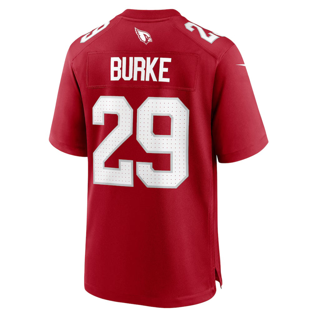 A.Cardinals #29 Denzel Burke Cardinal JEROMEN Team Game Jersey