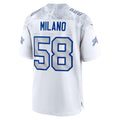 B.Bills #58 Matt Milano 2025 Rivalries Collection Game Jersey - White JEROMEN