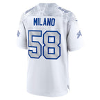 B.Bills #58 Matt Milano 2025 Rivalries Collection Game Jersey - White JEROMEN