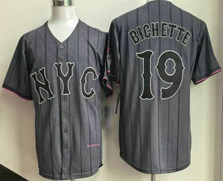 New York Mets #19 Bo Bichette Gray JEROMEN City Connect Limited Jersey