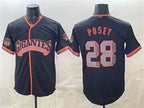 San Francisco Giants #28 Buster Posey Black JEROMEN 2026 Alternate Stadium Stitched Jersey