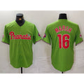 Philadelphia Phillies #16 Brandon Marsh Green JEROMEN With Patch Stitched Cool Base Jersey