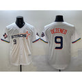 Houston Astros #9 Zach Dezenzo White JEROMEN 2025 City Connect With Texas Patch Limited Stitched Jersey