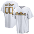 Custom Philadelphia Phillies Active Player White JEROMEN 2022 All-Star Cool Base Stitched Jersey