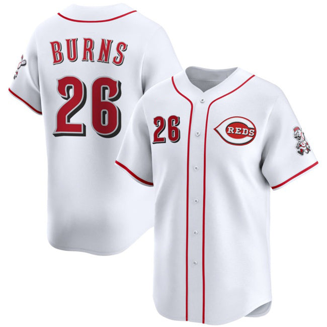 Cincinnati Reds #26 Chase Burns White JEROMEN Home Limited Stitched Jersey
