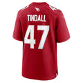 A.Cardinals #47 Channing Tindall JEROMEN Cardinal Team Game Jersey