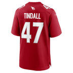 A.Cardinals #47 Channing Tindall JEROMEN Cardinal Team Game Jersey