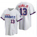 Atlanta Braves #13 JEROMENld Acu?a Jr. 2021 City Connect Stitched White JEROMEN Jersey