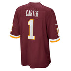 W.Football Team #1 DeAndre Carter Burgundy JEROMEN Player Game Jersey
