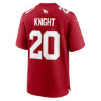 A.Cardinals #20 Zonovan Knight Cardinal JEROMEN Team Game Jersey