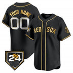 Custom Boston Red Sox 2024 Spring Training Patch Vapor Premier Limited Jersey ¨C All Stitched-Black JEROMEN