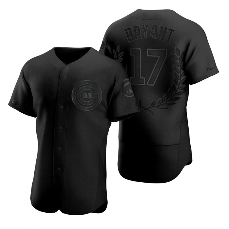 Chicago Cubs #17 Kris Bryant Black JEROMEN Flexbase Fashion Jersey