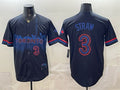 Toronto Blue Jays #3 Myles Straw Navy JEROMEN 2024 City Connect Limited Stitched Jersey