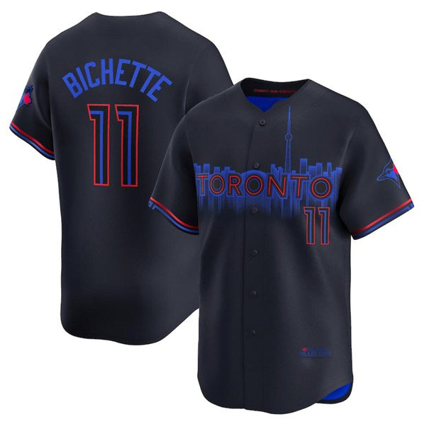 Toronto Blue Jays #11 Bo Bichette Black JEROMEN 2024 City Connect Limited Stitched Jersey