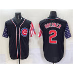 Chicago Cubs #2 Nico Hoerner Black JEROMEN 2025 Independence Day Vapor Premier Limited Stitched Jersey