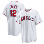 Los Angeles Angels #12 Jorge Soler White JEROMEN Home Replica Jersey
