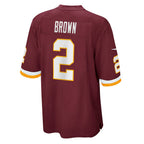 W.Football Team #2 Dyami Brown Burgundy JEROMEN Game Jersey
