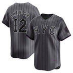 New York Mets #12 Francisco Lindor Gray JEROMEN City Connect Limited Player Jersey