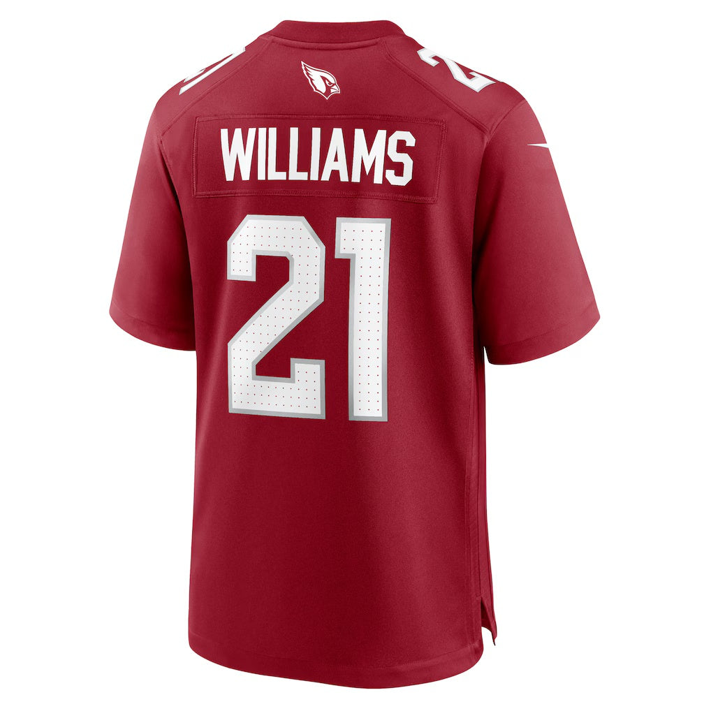 A.Cardinals #21 Garrett Williams Cardinal JEROMEN Game Jersey