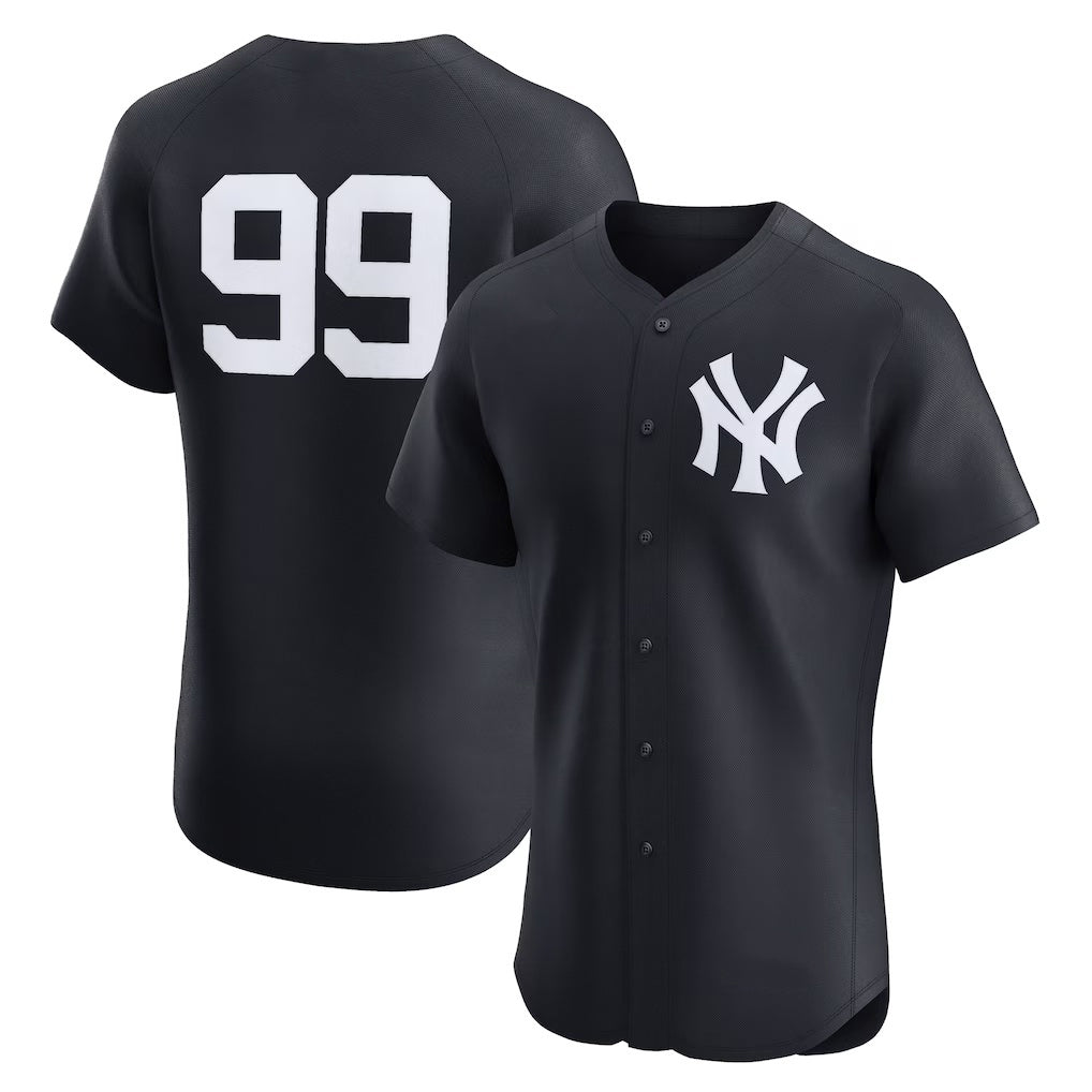 New York Yankees #99 Aaron Judge Navy JEROMEN Alternate 2 Elite Jersey