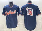 Detroit Tigers Team Big Logo Navy JEROMEN 2026 Alternate Vapor Premier Limited Stitched Jersey